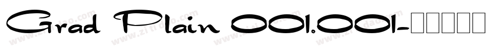 Grad Plain 001.001字体转换